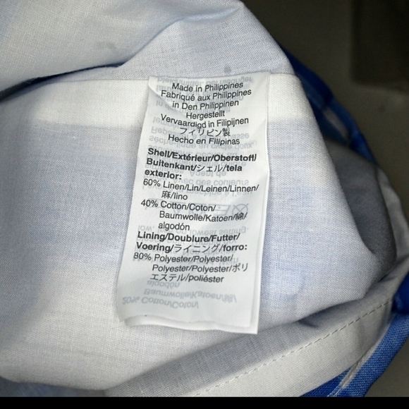 J.crew buttons front plaid dress linen summer - Picture 2 of 9